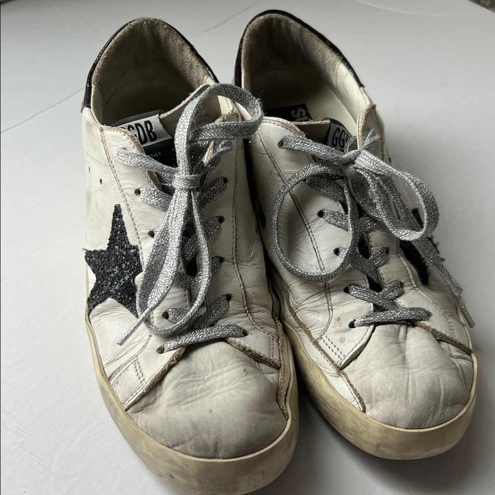 Golden Goose Sneakers with Silver Laces